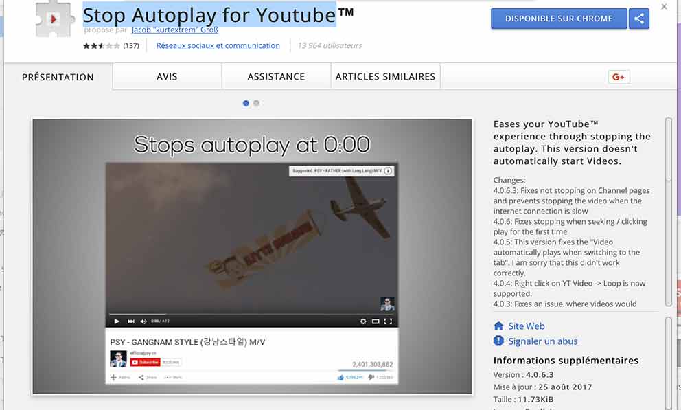 Stop Autoplay for Youtube™ Extended