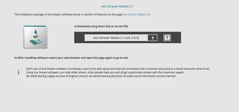 ace stream vlc