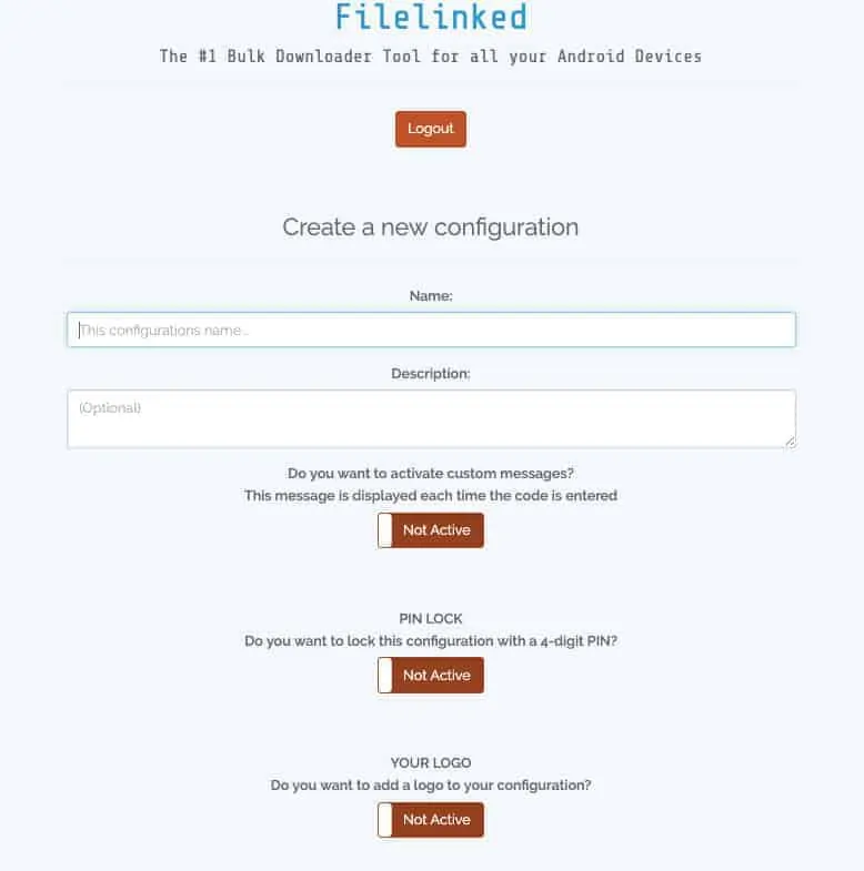 filelinked configuration