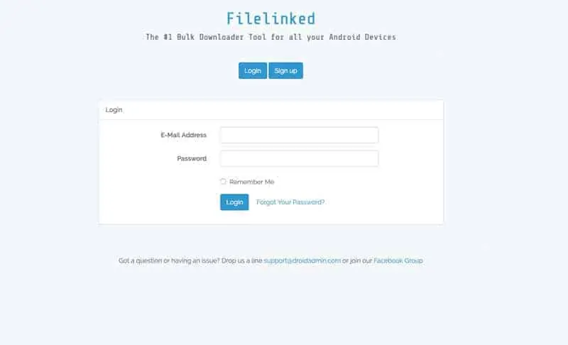 filelinked creation compte