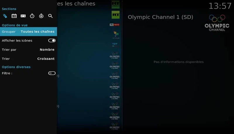 chaines kodi