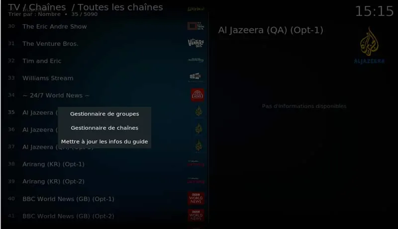 gerer kodi
