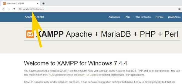 xampp website