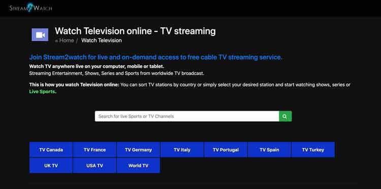 Sites de streaming TV gratuits