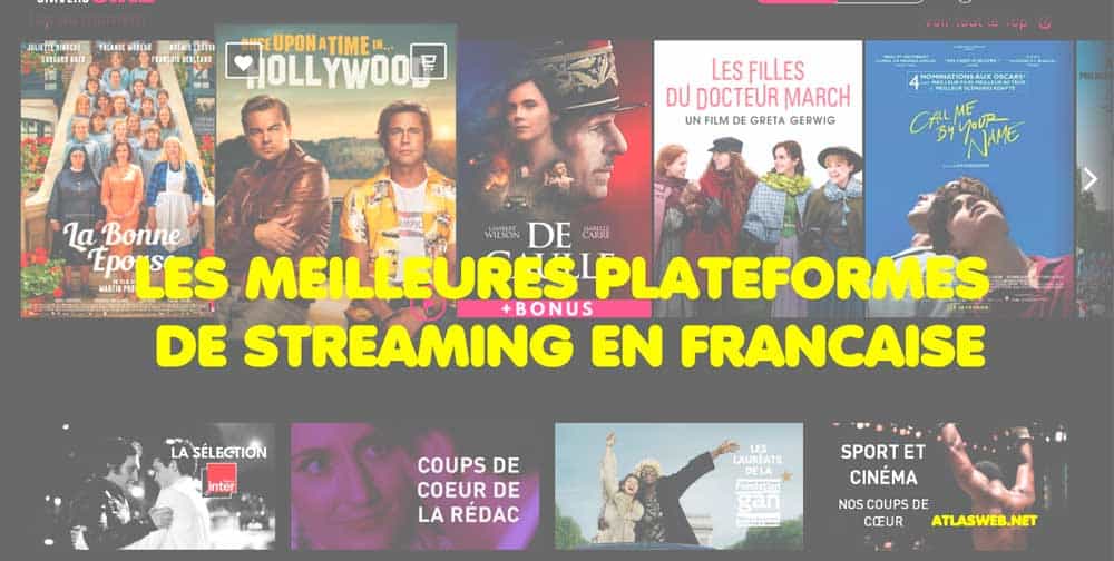 plateformes de streaming en français