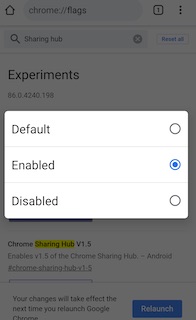 google chrome hub enabled