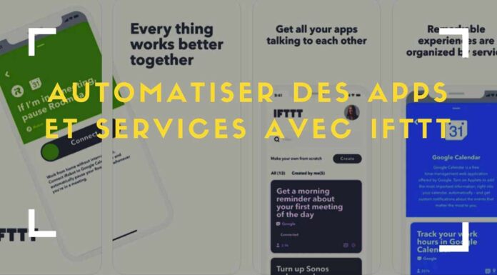 Automatiser des apps et services avec IFTTT