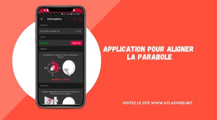 Application pour aligner la parabole