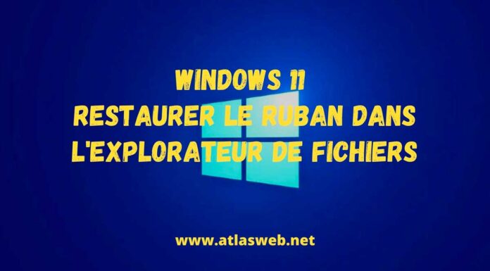 Windows 11 : restaurer le ruban dans l'Explorateur de fichiers