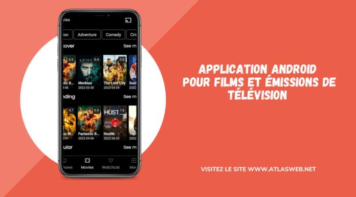 Application Android pour films et émissions de télévision