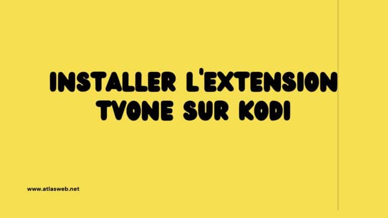 Installer l'extension TVOne sur kodi